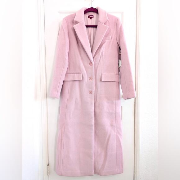 NEW NWT STAUD Sanza Coat in Pink Sorbet - Picture 3 of 7